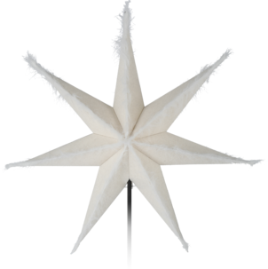 Northlight stor adventsstjärna fjäder vit, 70 cm