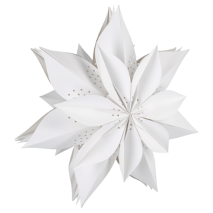 Adventsstjerne papir 50 cm hvit, Northlight