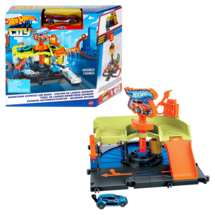 Hot Wheels City Downtown sett, lekebil, fra 4 år