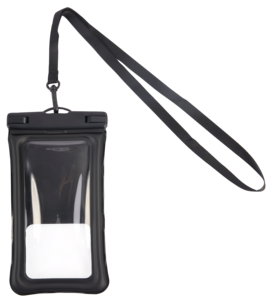 Flytedyktig mobiletui med halsrem