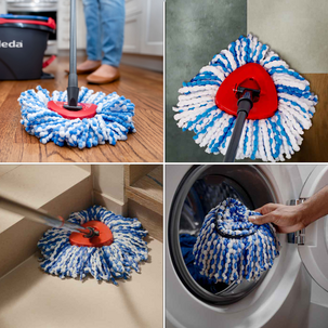 Vileda H2Pro Spin Mop System med doble vannkamre