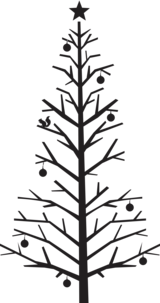 Seinäkoriste Christmas tree