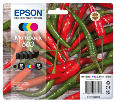 Epson 503 Chilit Mustekasetti, monipakkaus