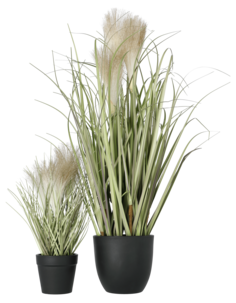 Högt gräs i kruka 55 cm, konstväxt