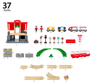 Brio Central Station Set 33989 togstasjon, fra 3 år