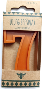 Tårtljus av bivax, siffror