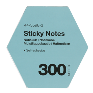 Notiskube heksagon
