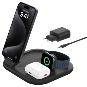 Belkin BoostCharge 3-i-1 ladestasjon, WIZ029vf