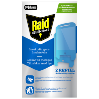 Limremser til Raid Essentials fluefanger, 2-pakning