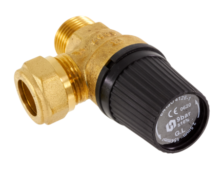 Säkerhetsventil R15 0,9 MPA, 9 bar