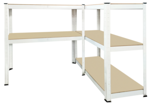 Hylla metall för garage eller förråd, 5 hyllplan