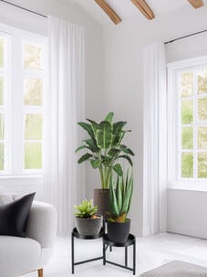 Piedestal med 3 nivåer hopfällbar, svart metall