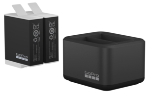Dual Battery Charger + 2 batterier til GoPro Hero 9/10/11/12