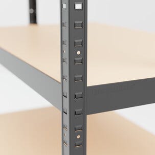 Förvaringshylla med arbetsbänk, 100 x 30 x 180 cm