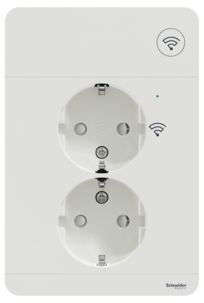 Wiser Exxact Zigbee 2-vägsuttag 16A, Schneider Electric