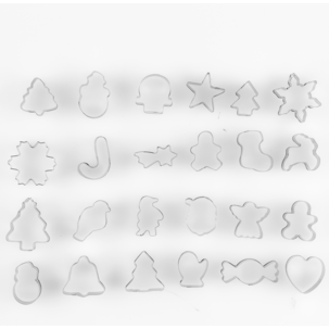 Adventskalender med 24 pepparkaksformar