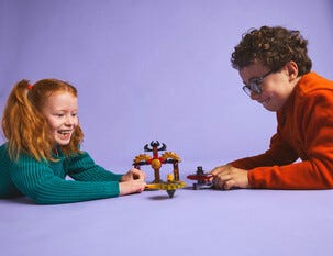 LEGO Ninjago stridspakke med Spinjitzu-dragespinnere 71826, 6 år