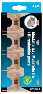 Silverline Battler M4 musefelle i tre, 4-pakning