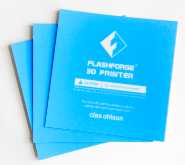 Build sheet till 3D-skrivare FlashForge Finder 3D 38-7720 och 38-9154