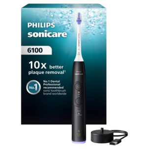 Philips Sonicare 6100 Series -sähköhammasharja, musta
