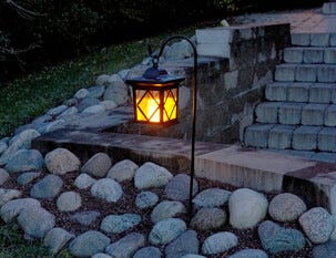 Hagelykt med solcelle