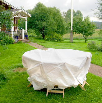 Vit presenning, 2-pack, 1,7 x 2,4 och 1,5 x 2,1 m