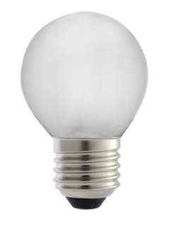 Klotlampa dimbar LED E27 3,4 W, varmvit