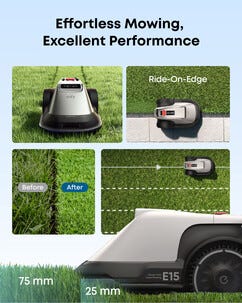 Eufy E15 robotgressklipper uten begrensningskabel, 800 m2
