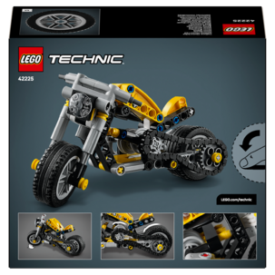 LEGO Technic gul motorsykkel 42225, fra 7 år
