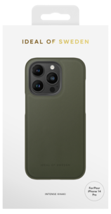 Mobildeksel for iPhone 14 Pro, iDeal of Sweden Atelier Case, Intense Khaki.