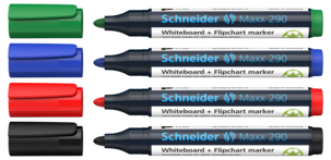 Schneider 290, whiteboardpenn, 4-pack