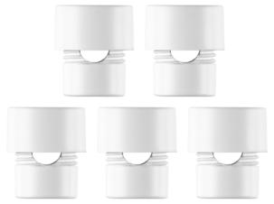 Kabelhållare inomhus vit, 5-pack