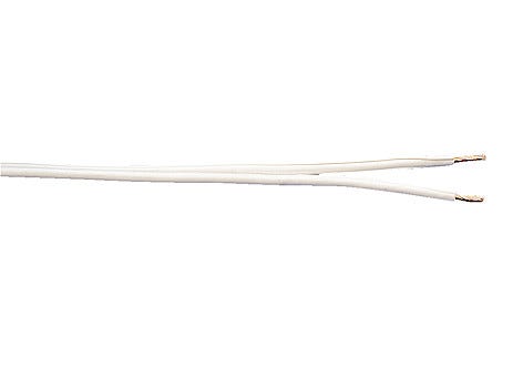 Högtalarkabel 2x1,5 mm2, vit