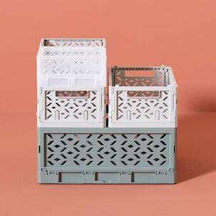 Klappbox av återvunnen plast, XS 16,5 x 12 x 8 cm