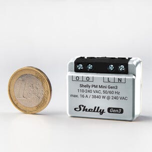 Shelly Plus PM Mini Gen3 energimåler wifi uten relé