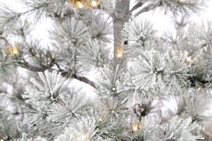 Frostet juletre med innebygd belysning, 180 cm