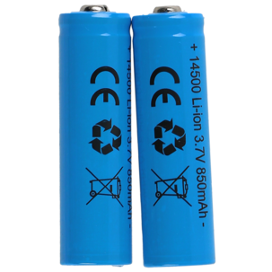 Laddningsbart batteri 14500 49 mm, 3,7 V/850 mAh Li-Ion, 2-pack