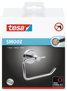 Tesa Smooz toalettpappershållare självhäftande utan lock