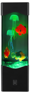 Pöytävalaisin, kalat ja meduusat, 23 cm