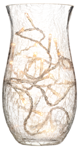 Glasvas med belysning