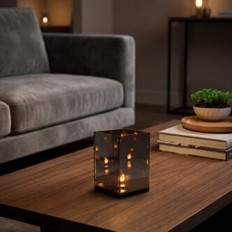 Tindra bordslampa, spegel, batteridriven, Northlight