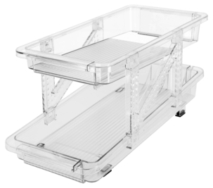 Tölkkiteline jääkaappiin, 2 kerrosta, säädettävä leveys