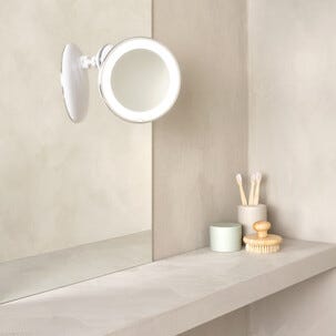 Sminkespeil med sugekopp