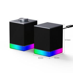 Exibel gaminghögtalare RGB Bluetooth, 2×5 W