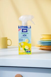 Sini kjøkkenrengjøring sprayflaske og 2 tabs, startsett