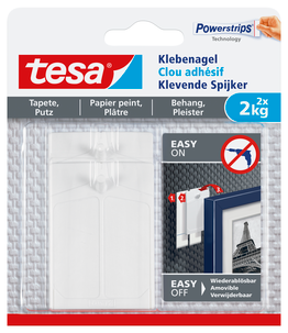 Självhäftande spikar Tesa, 2-pack