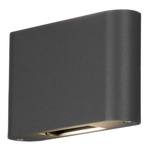 Ulkoseinävalaisin ylös/alas Chieri musta IP54, LED, 2x6W, Konstsmide