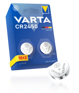 Varta CR2450 litiumbatteri 3 V, 20-pack