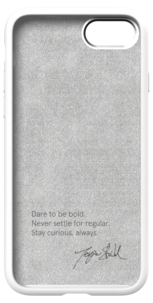 Nudient Bold Case mobildeksel til iPhone 8/SE, hvitt
