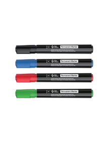 Märkpenna rund spets, 4 färger, 4-pack